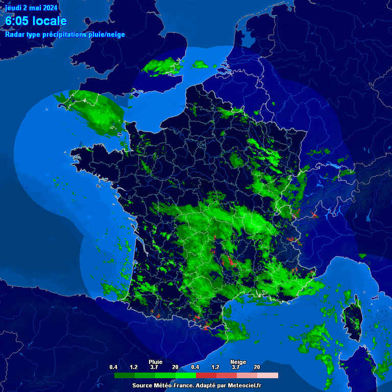 Animations radars France