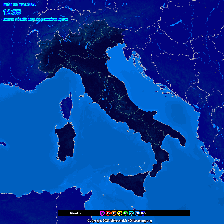 Mappa fulmini Italia