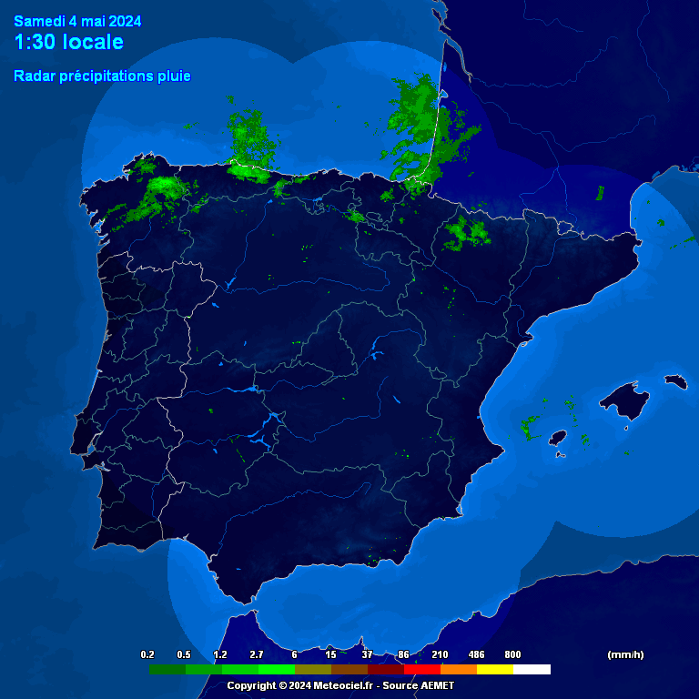 Precipitaciones en España