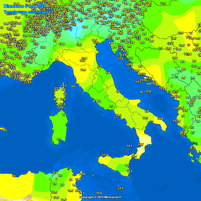 Temperature Minime Italia