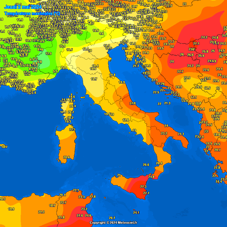 Temperature Massime Italia